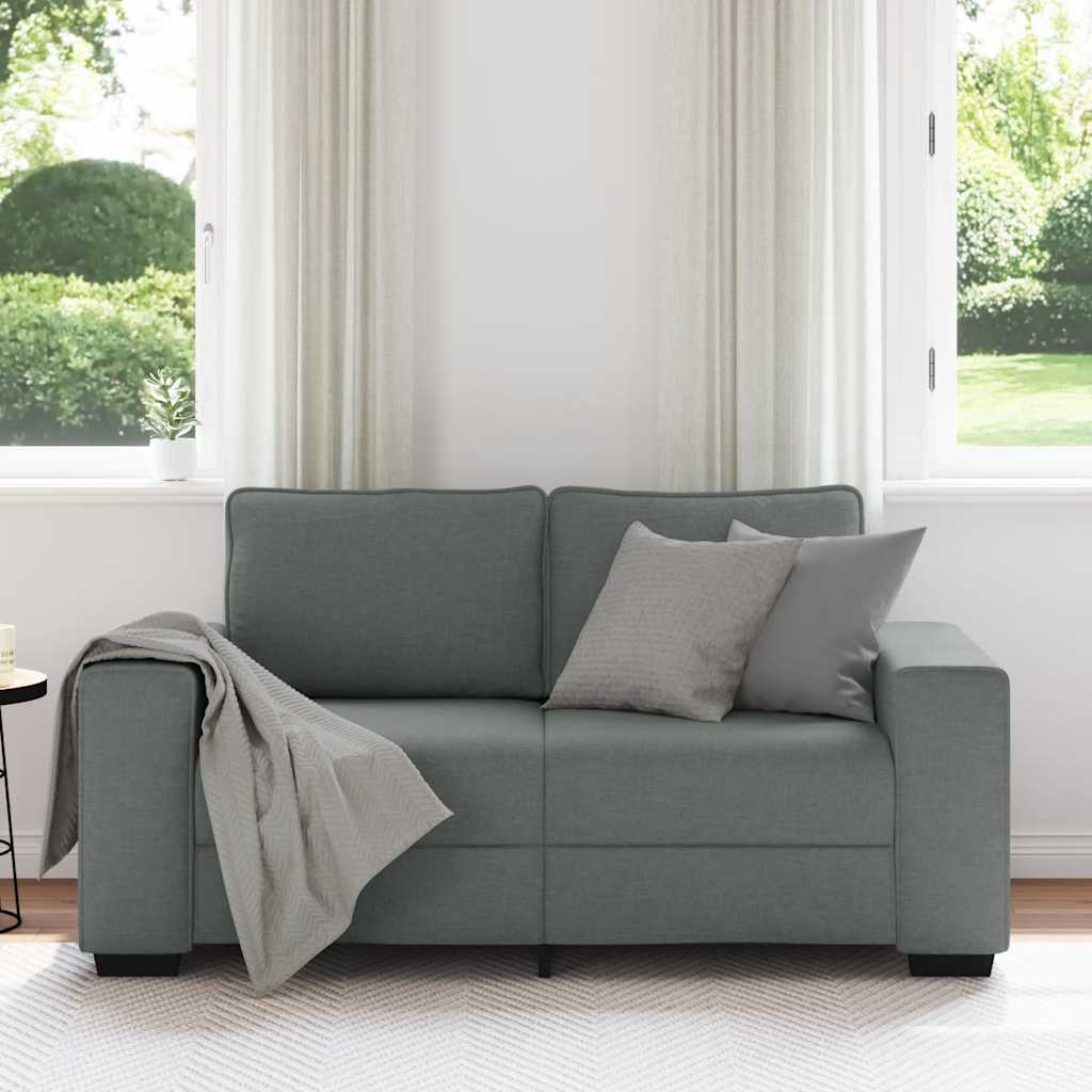 Dvosjed Sofa Tamno siva 160x77x82 cm Tkanina