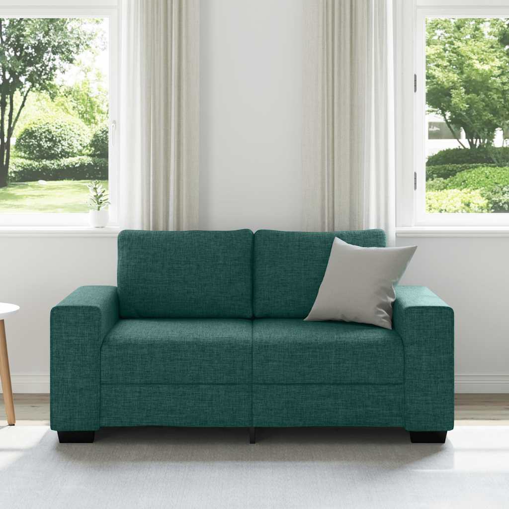 Dvosjed Sofa Tamnozelena 160x77x82 cm Tkanina