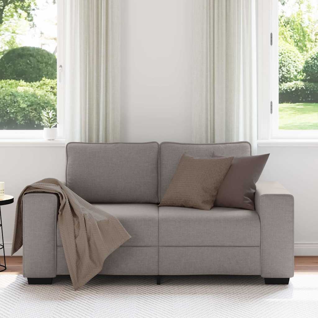 Dvosjed Kauč Taupe 160x77x82 cm Tkanina