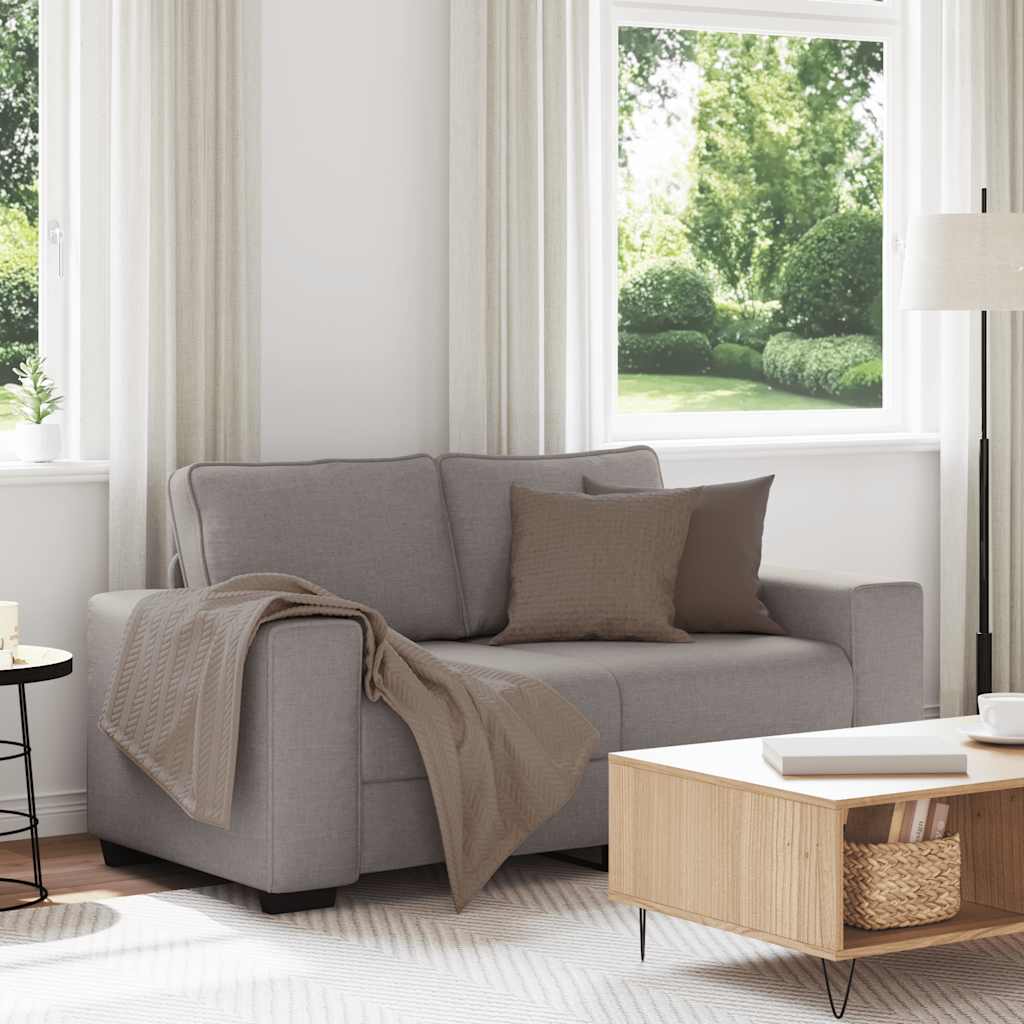 Dvosjed Kauč Taupe 160x77x82 cm Tkanina