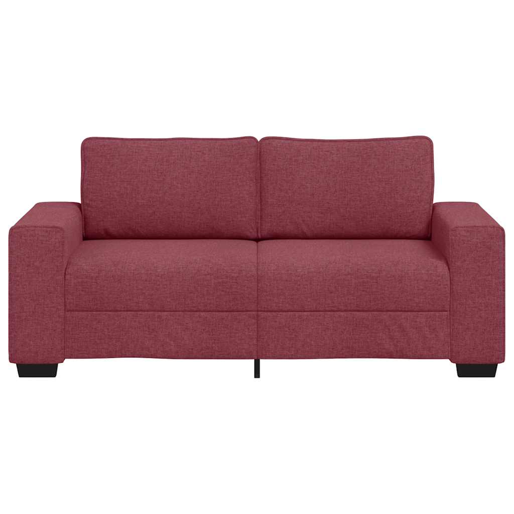Dvosjed Kauč Vinsko Crvena 180x77x82 cm Tkanina