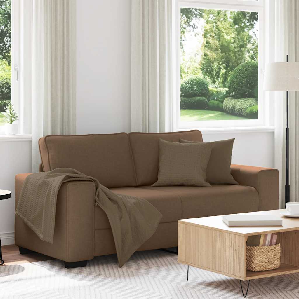 Dvosjed Smeđi 180x77x82 cm Tkanina