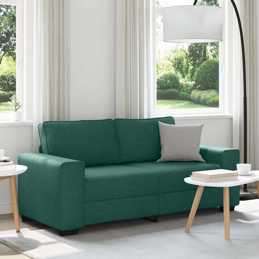 Dvosjed Sofa Tamnozelena 180x77x82 cm Tkanina