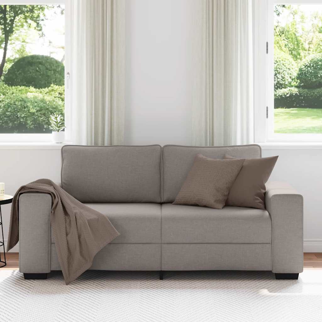 Dvosjed Kauč Taupe 180x77x82 cm Tkanina