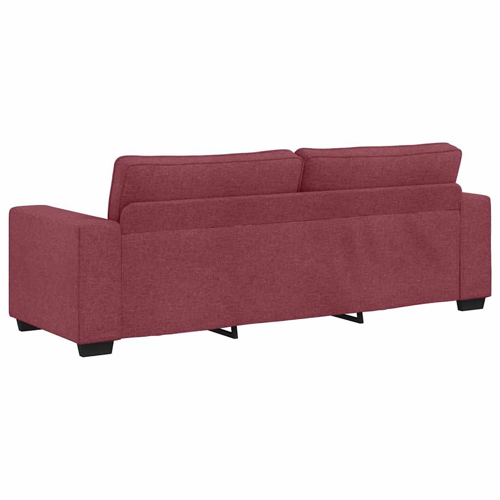 Trosjed Kauč Vinsko Crvena 220x77x82 cm Tkanina