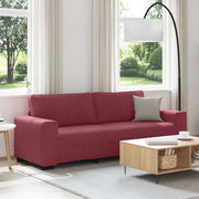 Trosjed Kauč Vinsko Crvena 220x77x82 cm Tkanina