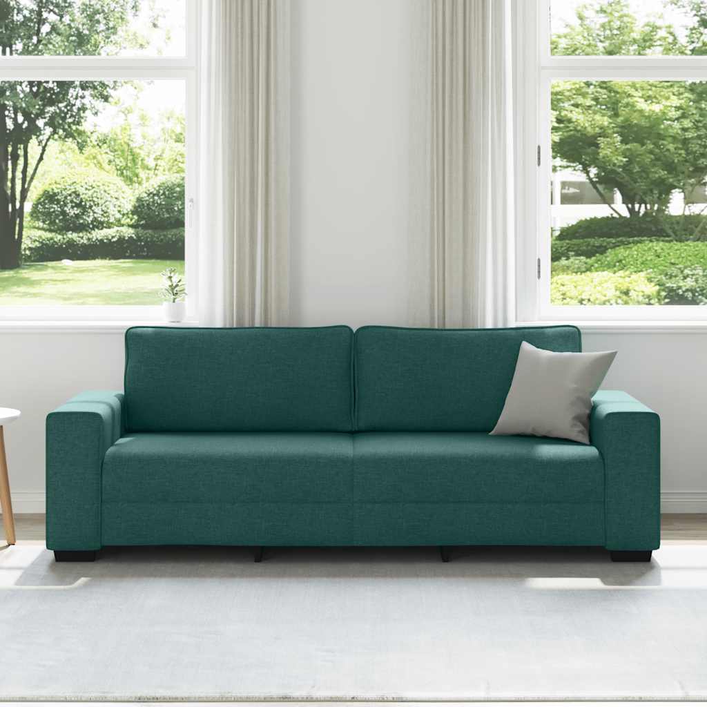 Trosjed Tamnozelena 220x77x82 cm Tkanina