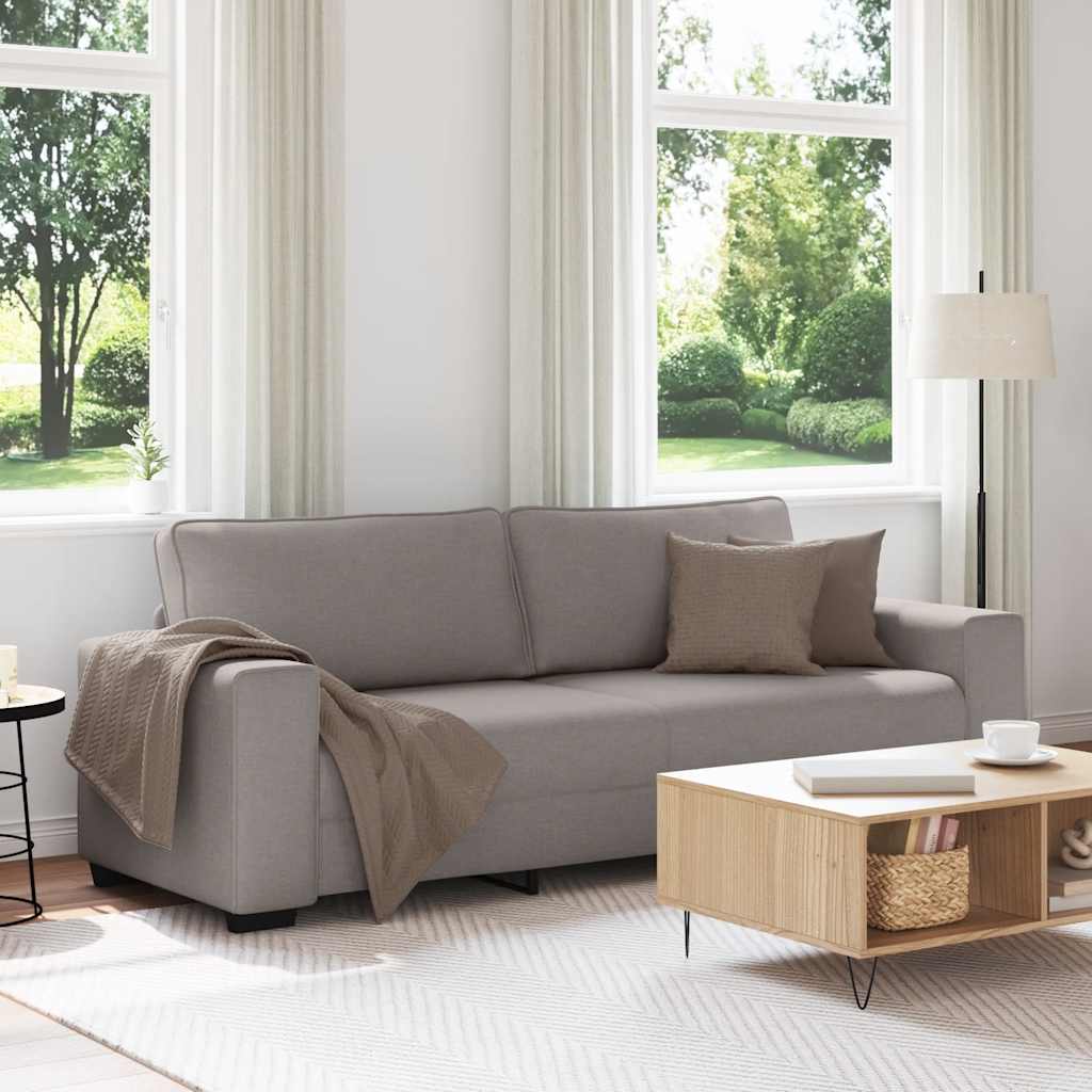 Trosjed Sofa Taupe 220x77x82 cm Tkanina