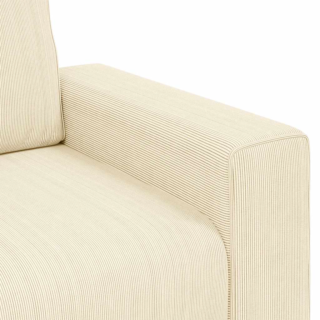 Sofa fotelja krem 100x77x82 cm korduro tkanina