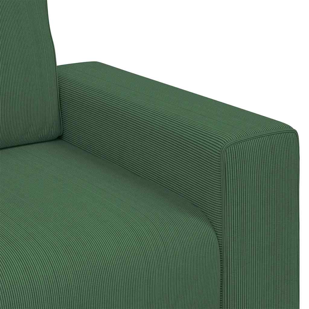 Sofa fotelja tamnozelena 100x77x82 cm korduro tkanina