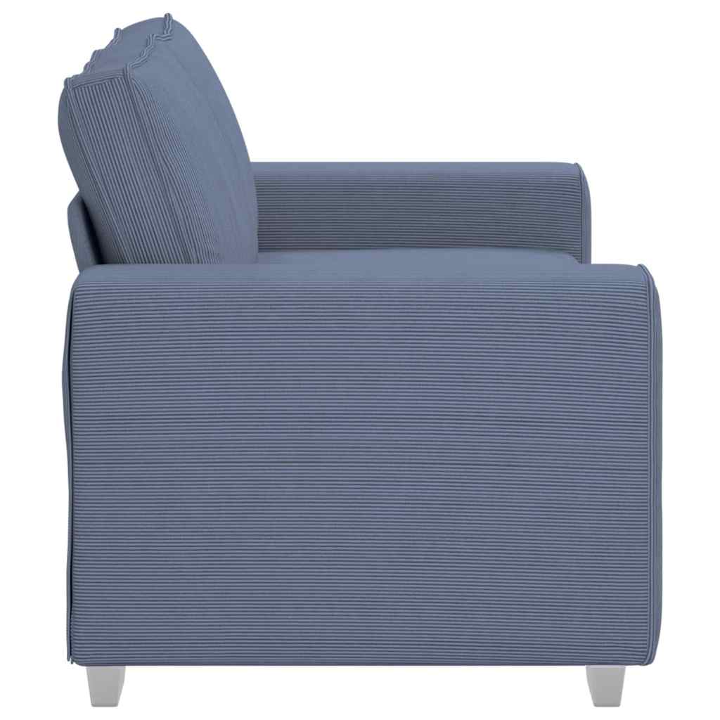 Dvosjed Plavi 160x77x82 cm Korduro tkanina