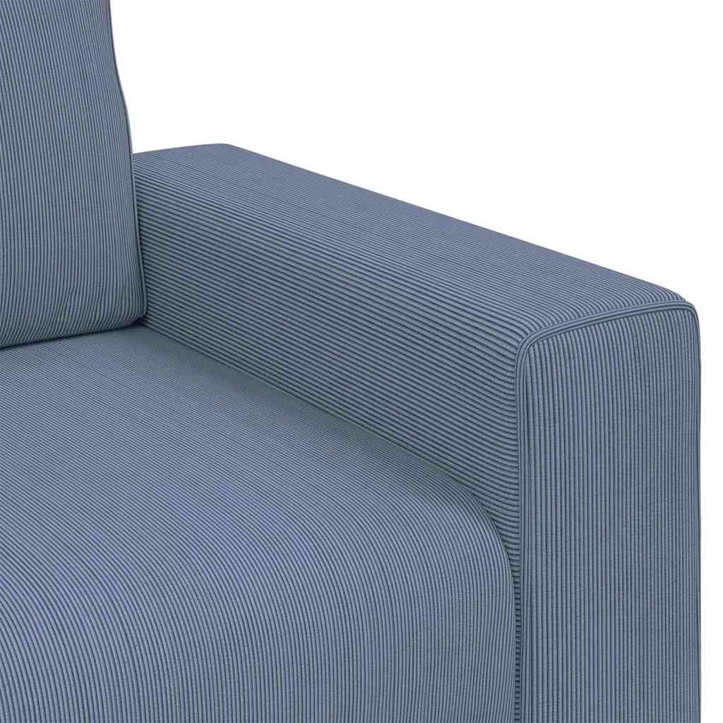 Dvosjed Plavi 180x77x82 cm Korduro tkanina