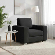 Sofa stolica Crna 100 cm tkanina