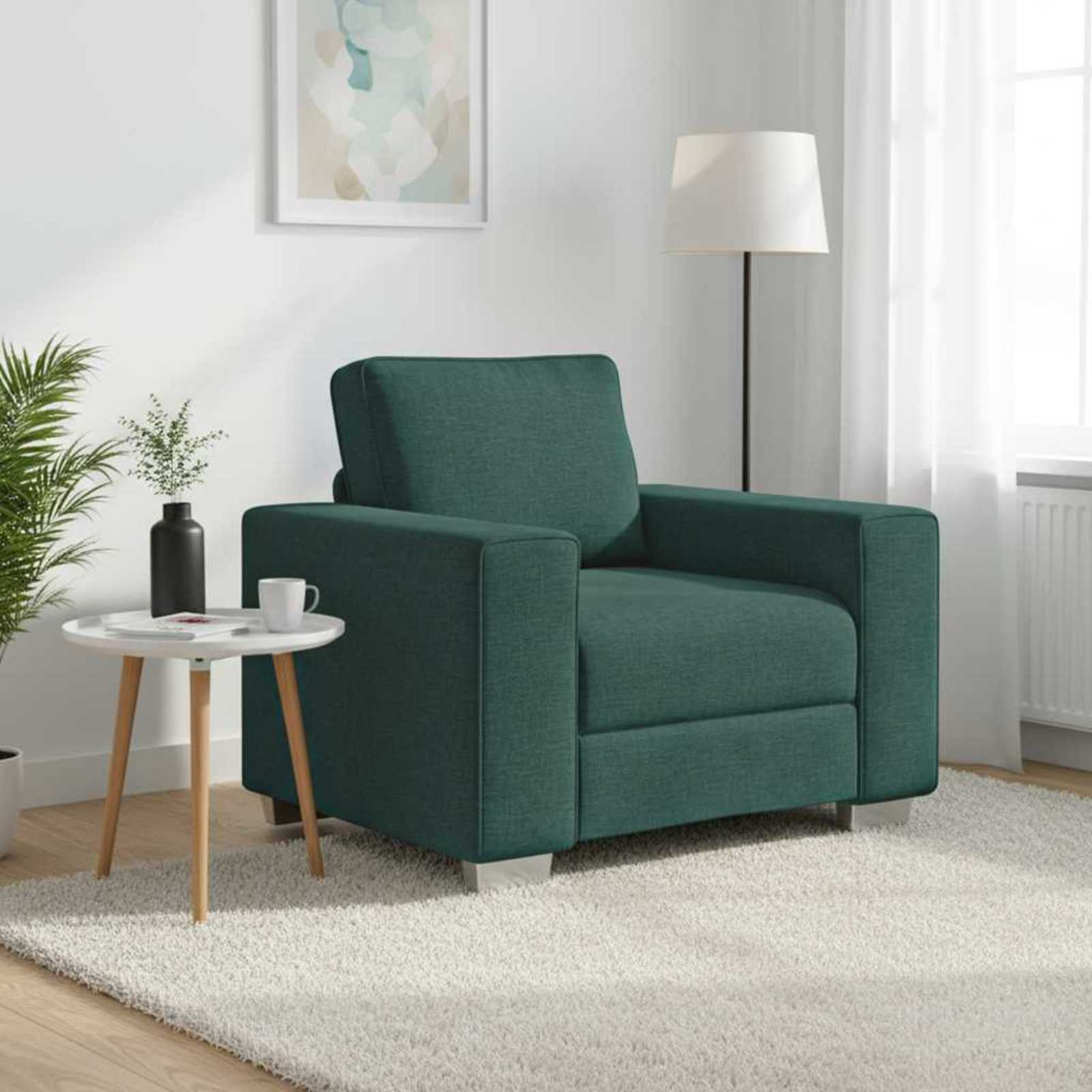 Sofa stolica Tamnozelena 100 cm tkanina