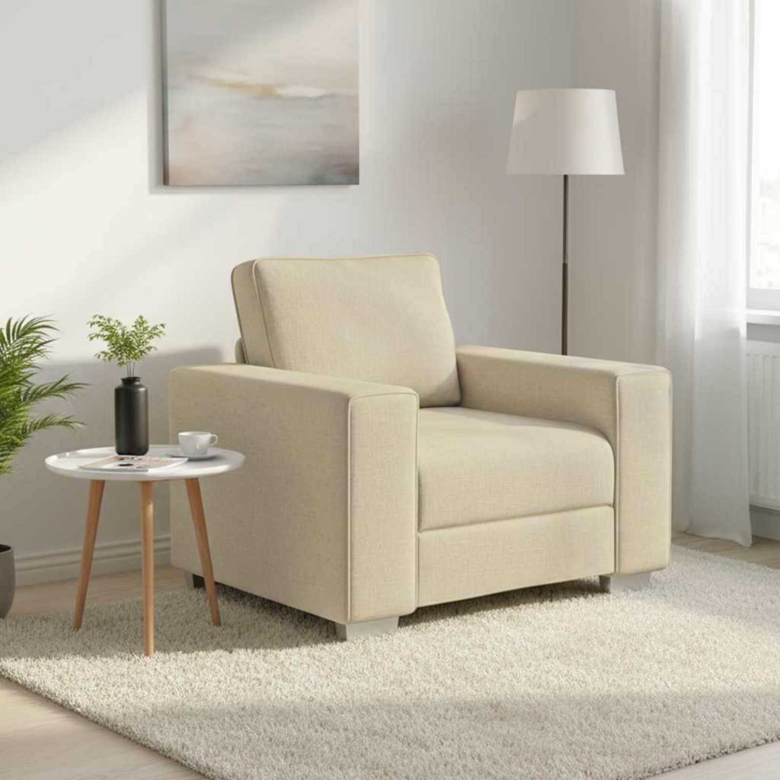 Sofa stolica Krema 100 cm tkanina