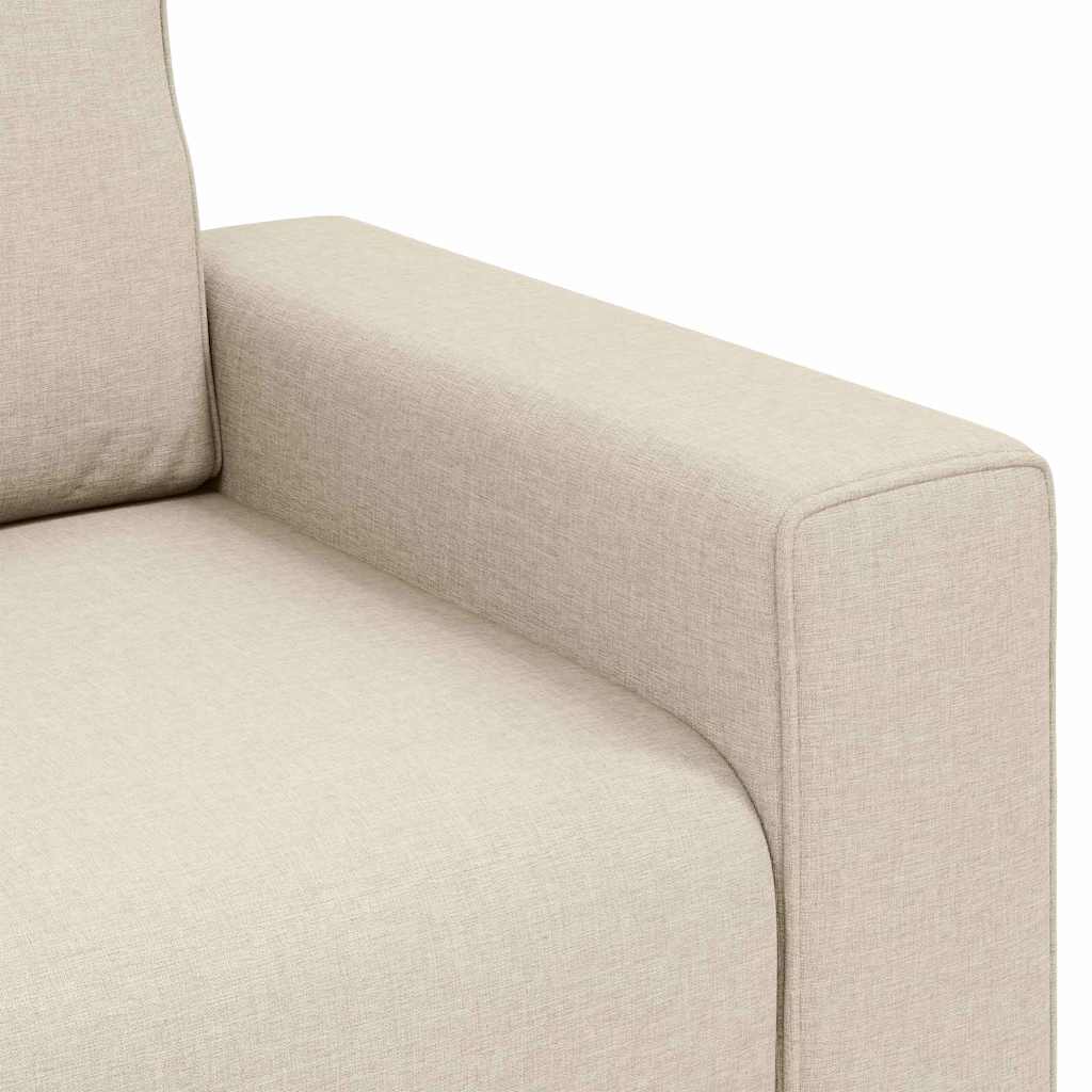 Sofa stolica Bež 100 cm Platnasta tkanina