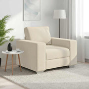Sofa stolica Bež 100 cm Platnasta tkanina