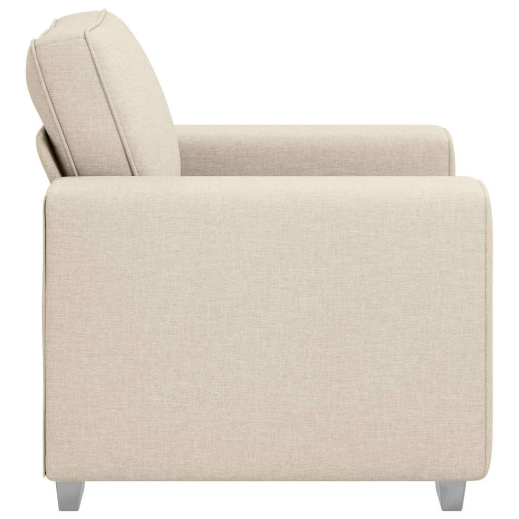 Sofa stolica Bež 100 cm Platnasta tkanina