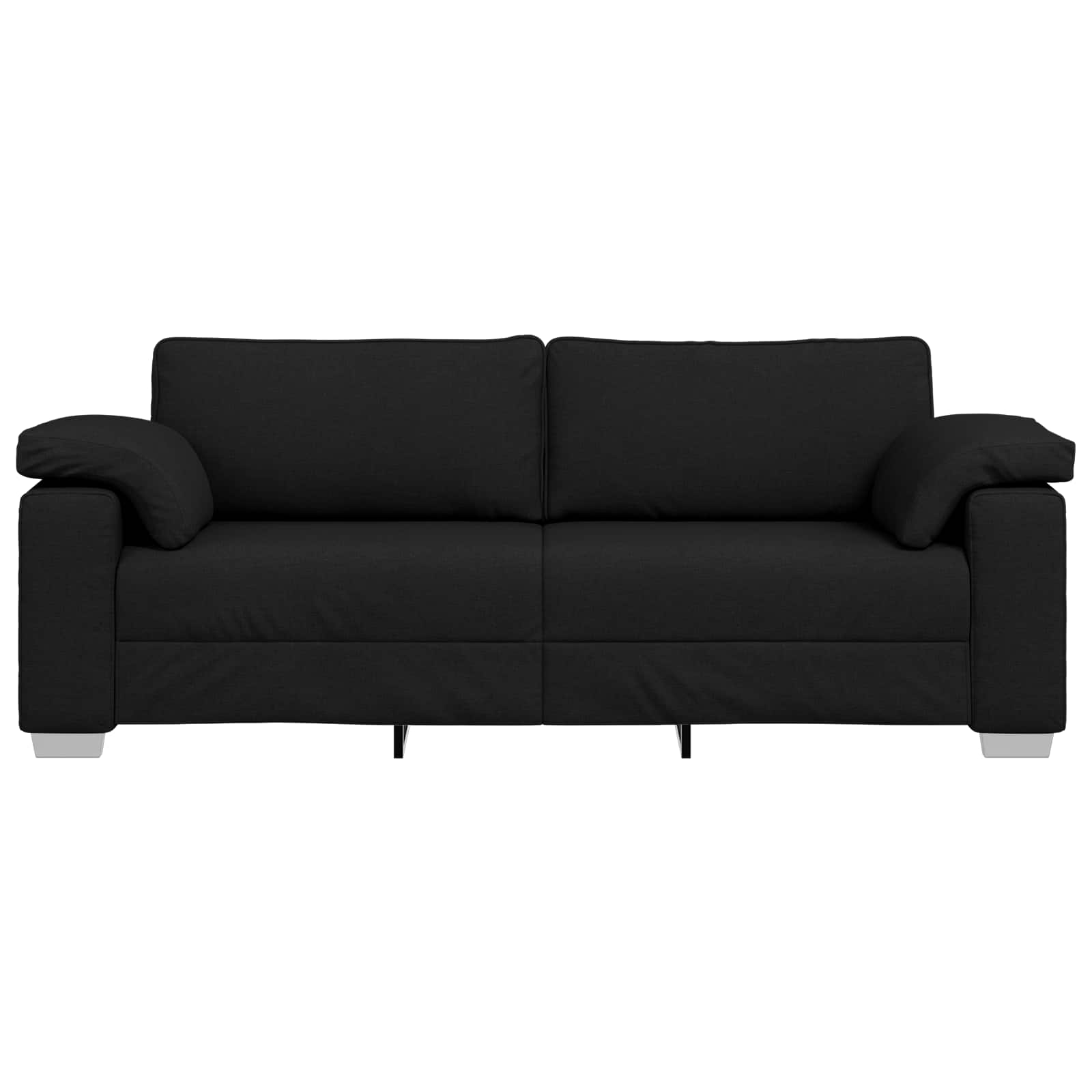 Sofa za 3 osobe Crna 220 cm tkanina