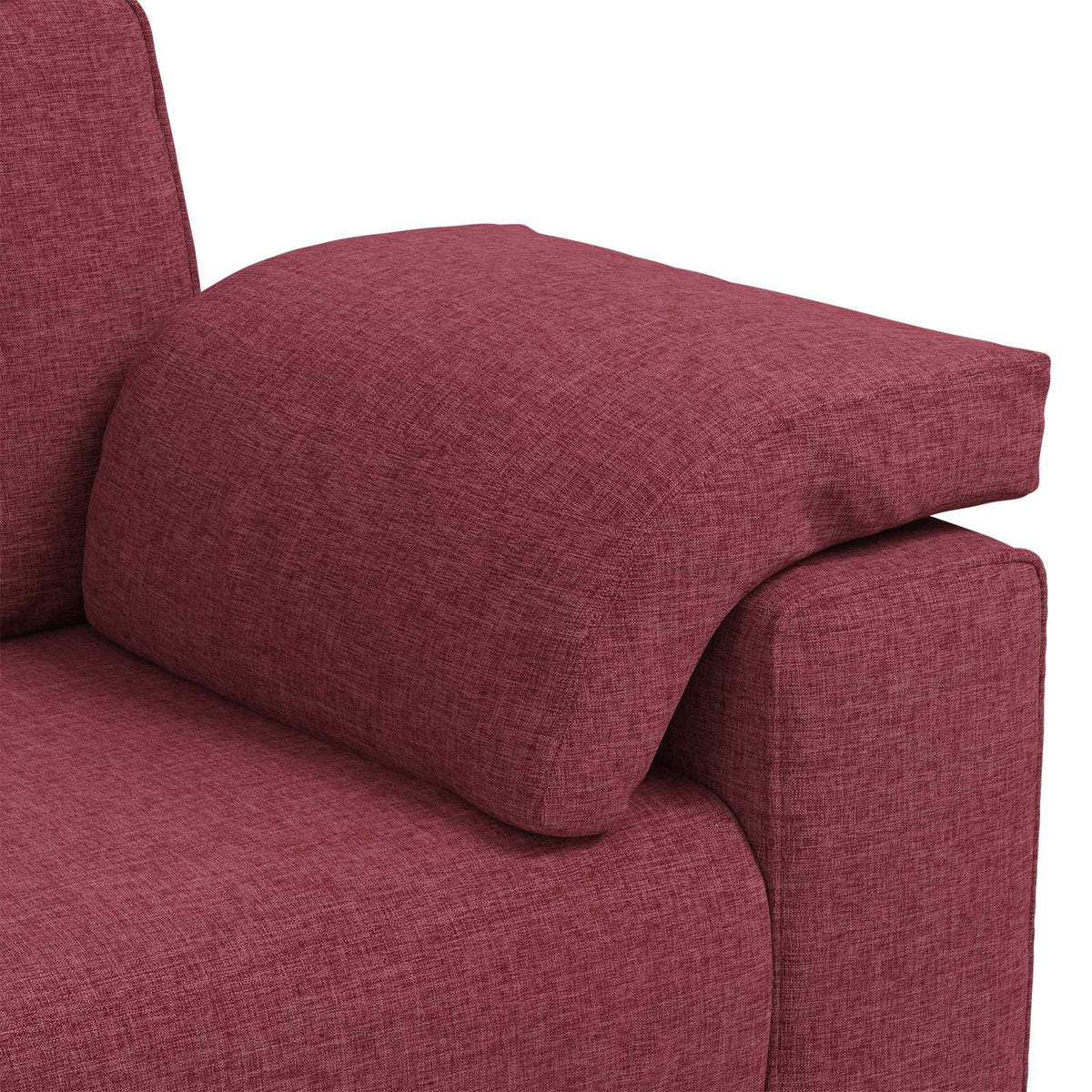 Sofa za 3 osobe Vinska crvena 220 cm tkanina