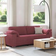 Sofa za 3 osobe Vinska crvena 220 cm tkanina