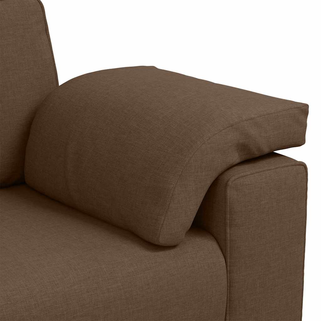 Sofa za 3 osobe Smeđa 220 cm tkanina