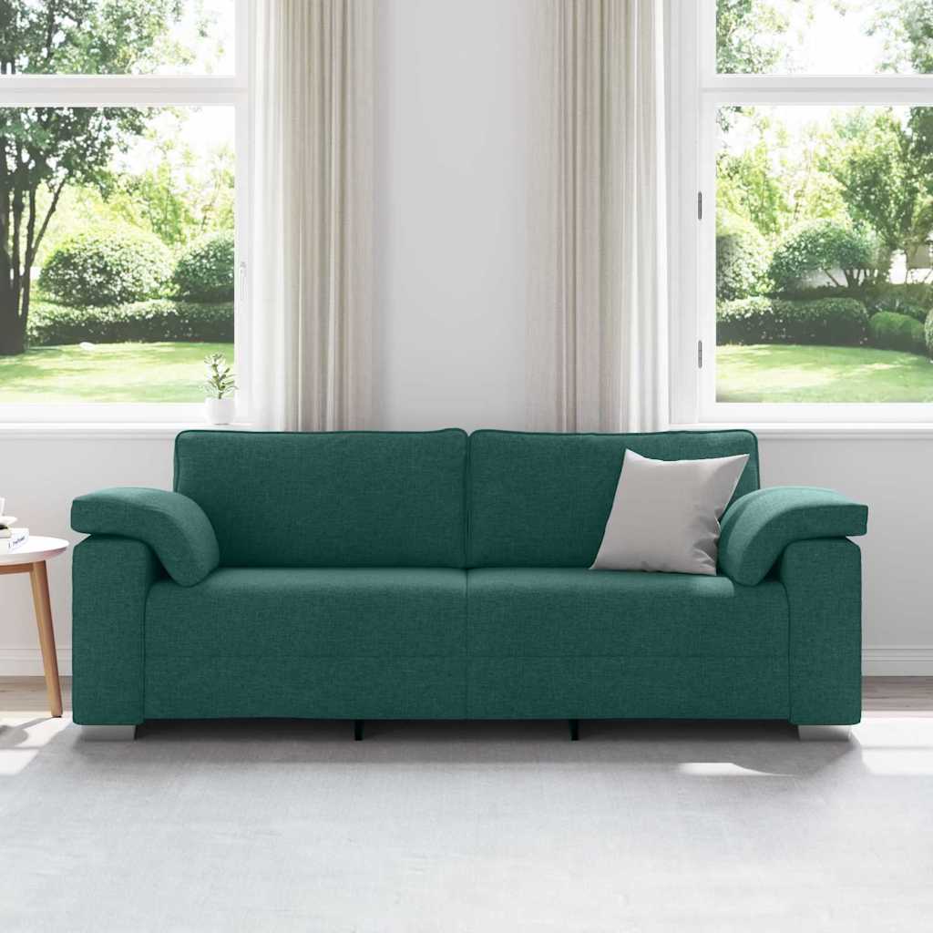 Sofa za 3 osobe Tamnozelena 220 cm tkanina