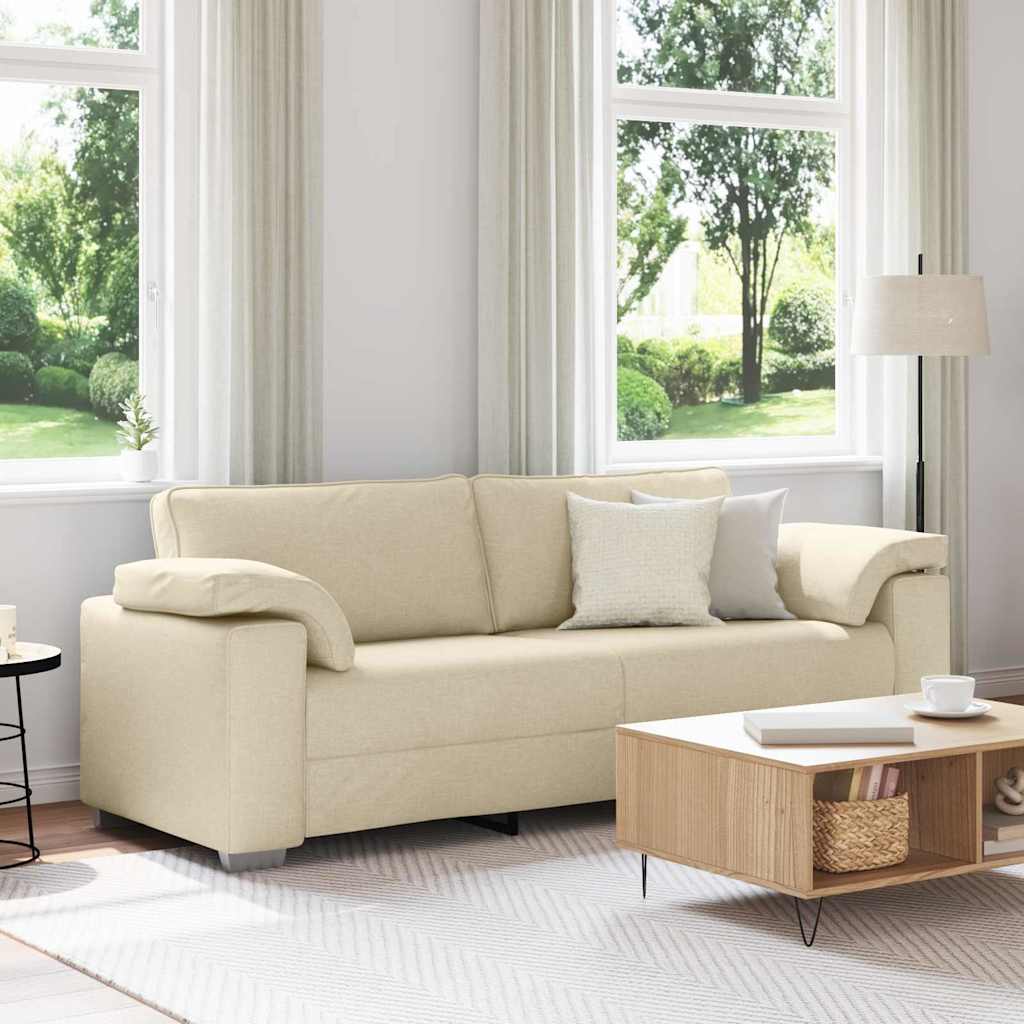 Sofa za 3 osobe Krema 220 cm tkanina