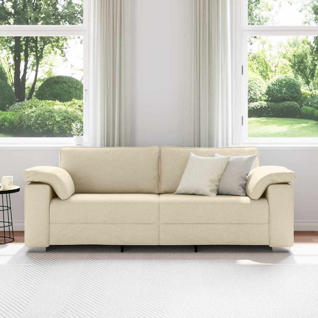 Sofa za 3 osobe Krema 220 cm tkanina