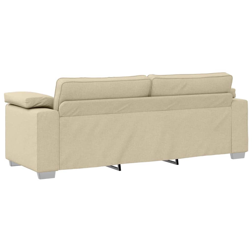 Sofa za 3 osobe Krema 220 cm tkanina