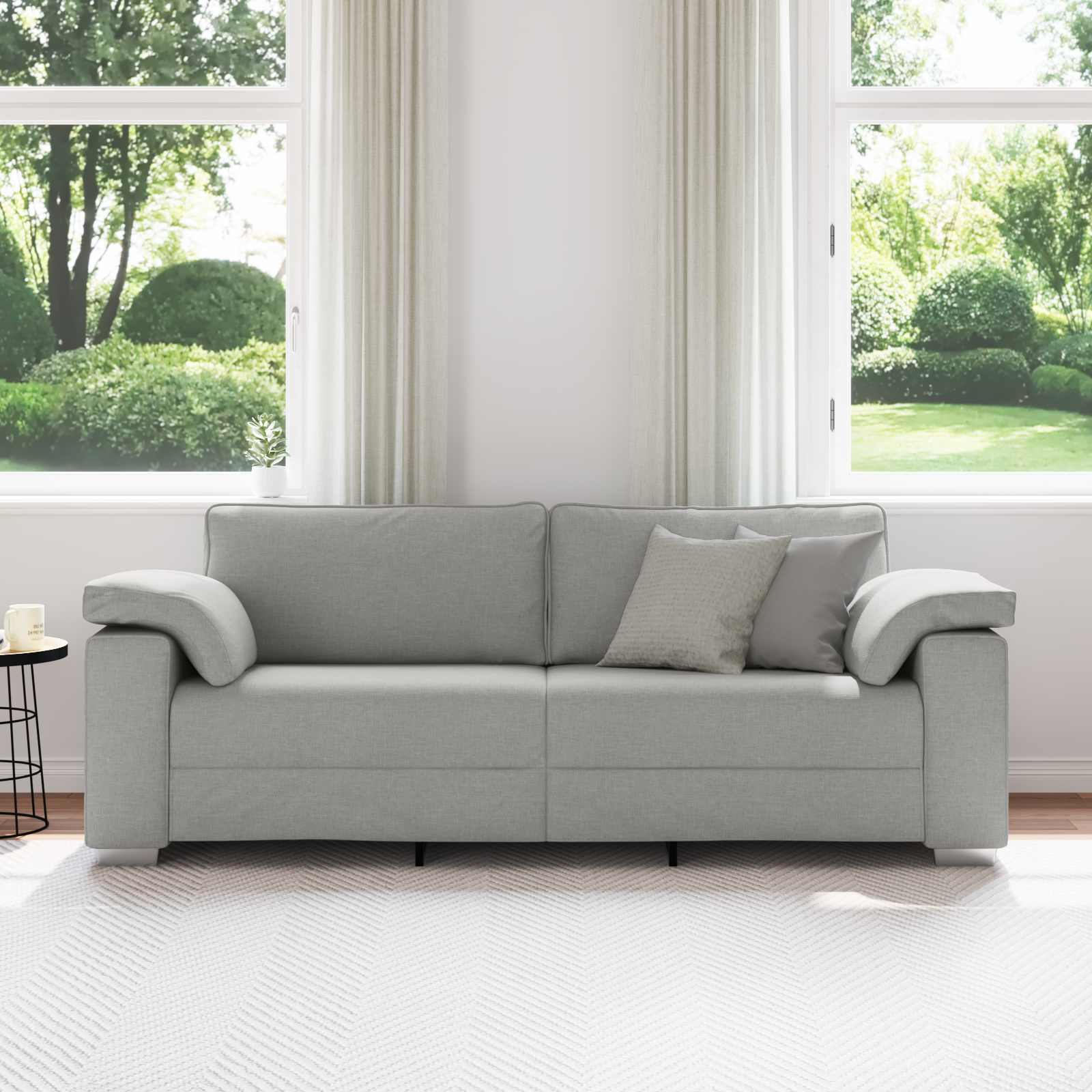Sofa za 3 osobe Oblačnosiva 220 cm tkanina