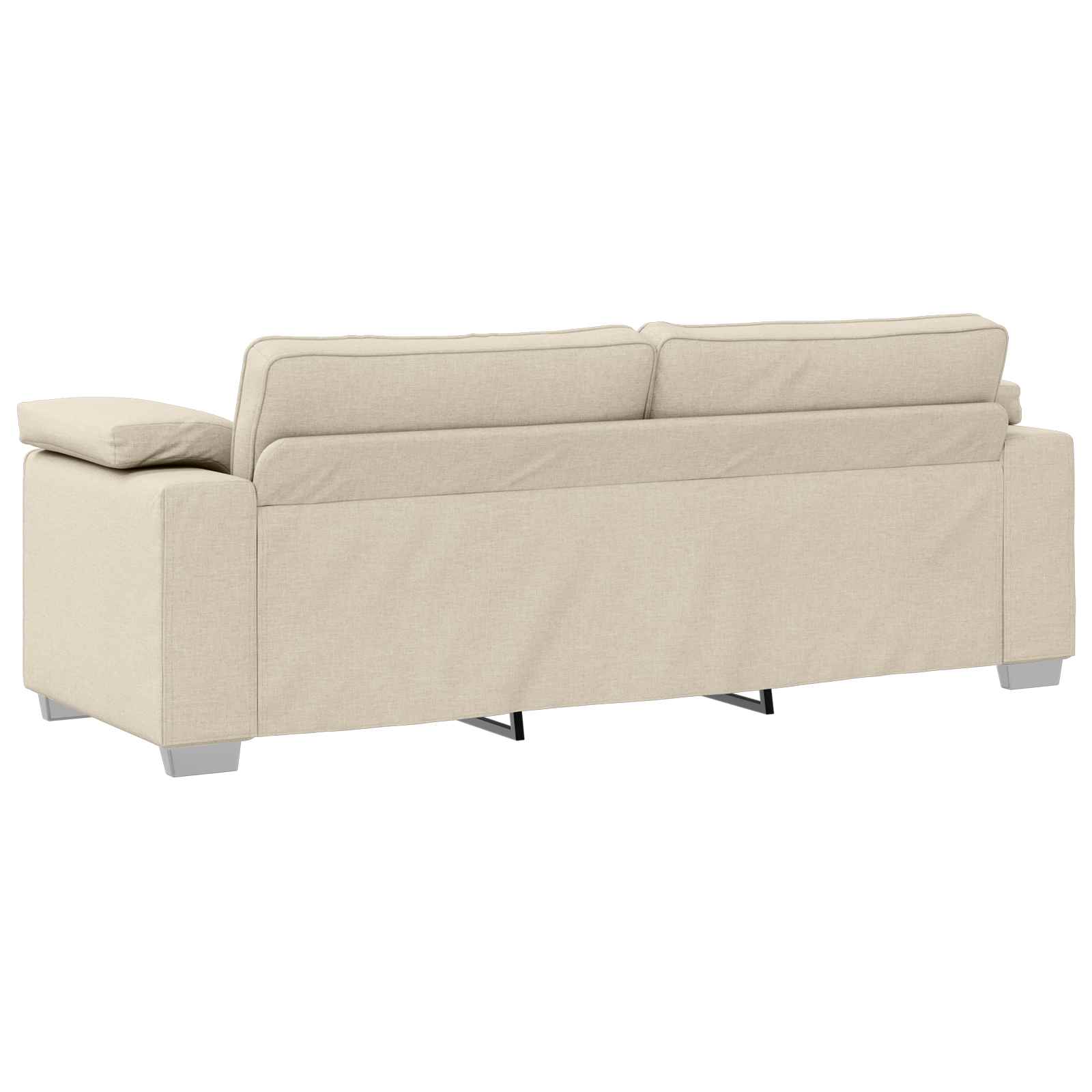 Sofa za 3 osobe Bež 220 cm Platnasta tkanina