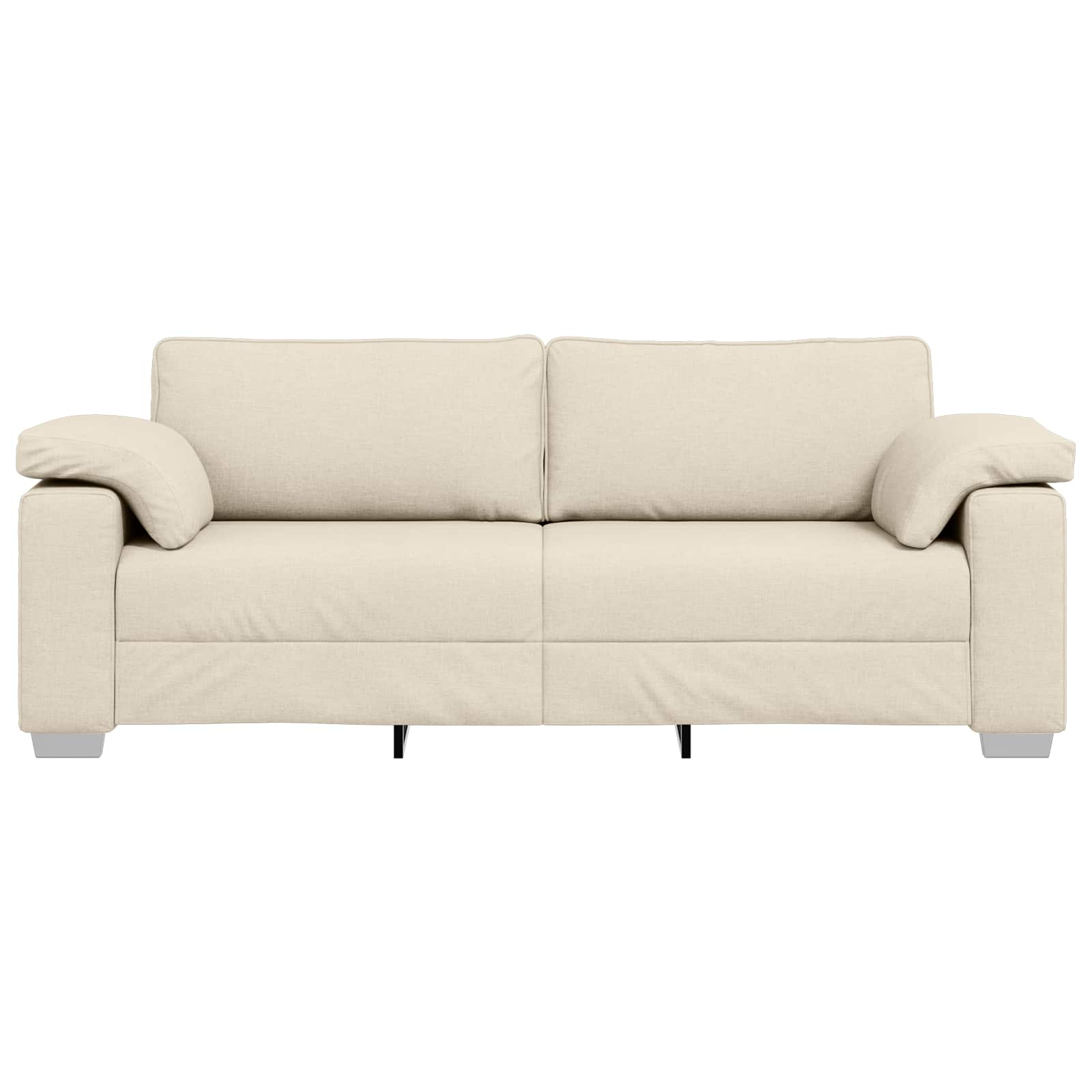 Sofa za 3 osobe Bež 220 cm Platnasta tkanina