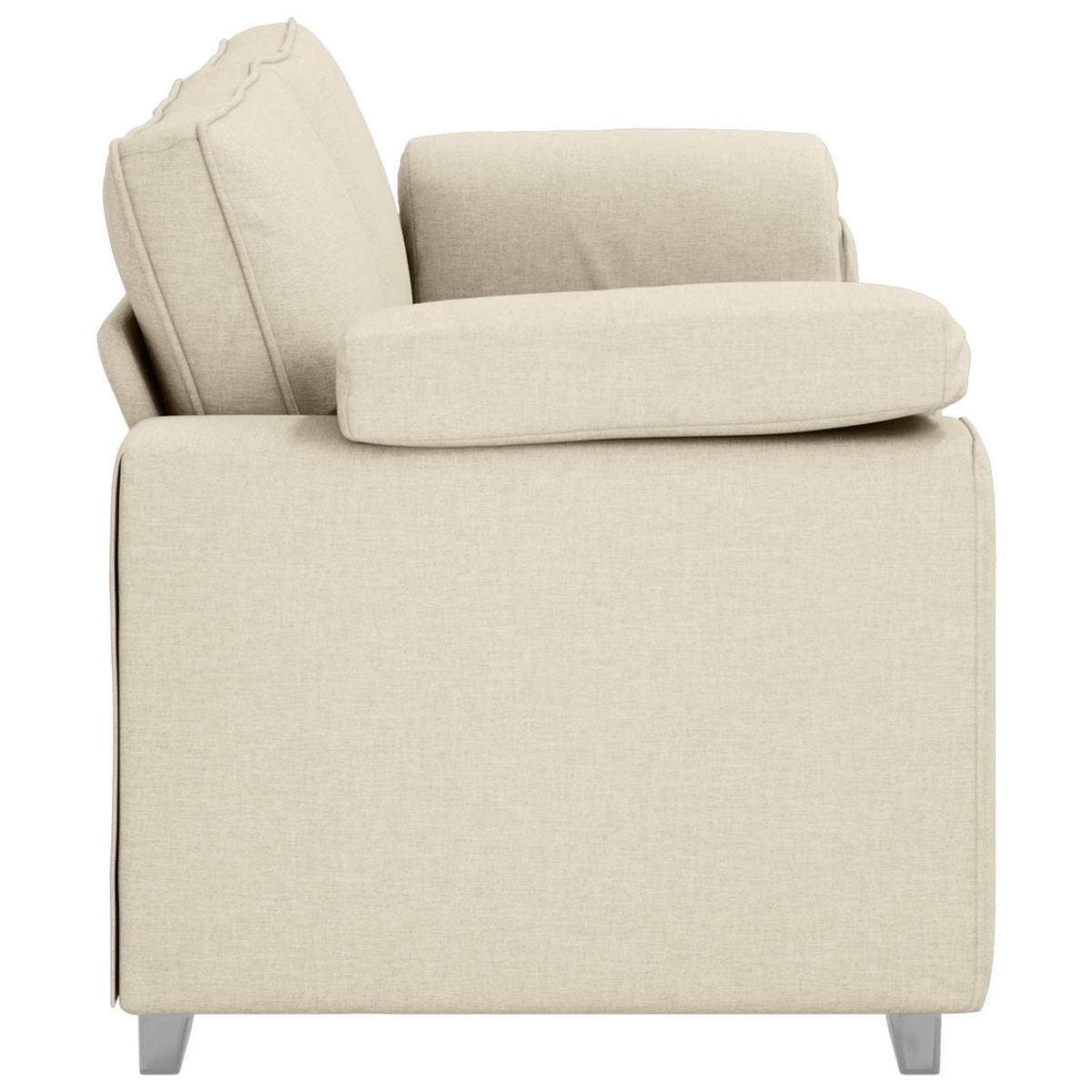 Sofa za 3 osobe Bež 220 cm Platnasta tkanina