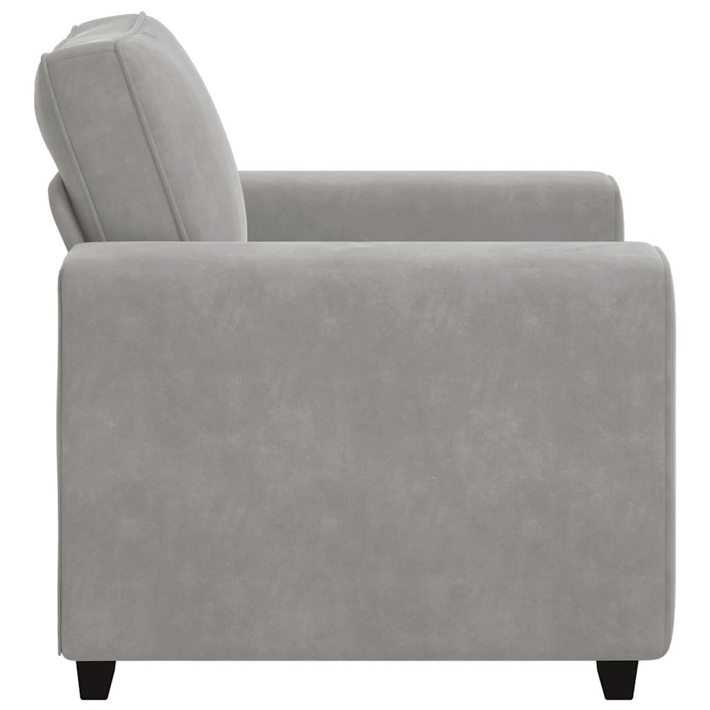 Sofa fotelja svijetlosiva 100x77x82 cm baršun