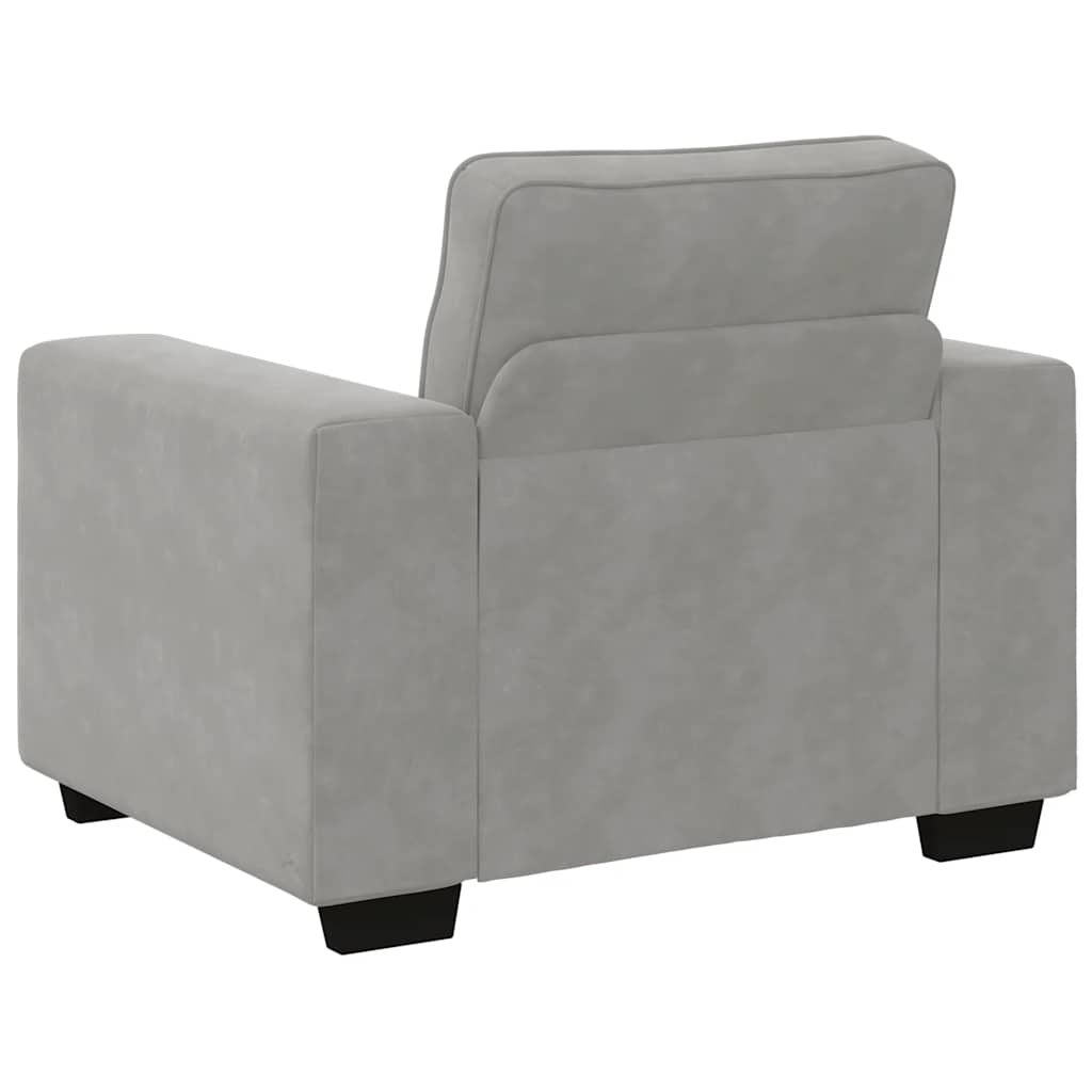 Sofa fotelja svijetlosiva 100x77x82 cm baršun