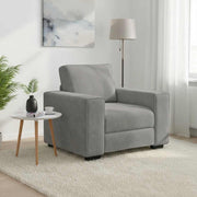 Sofa fotelja svijetlosiva 100x77x82 cm baršun