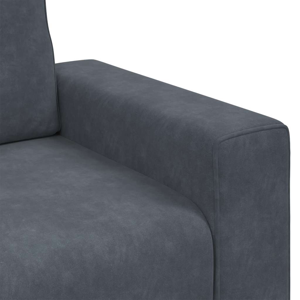 Sofa fotelja tamno siva 100x77x82 cm baršun