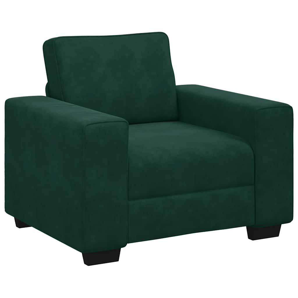 Sofa fotelja tamnozelena 100x77x82 cm baršun