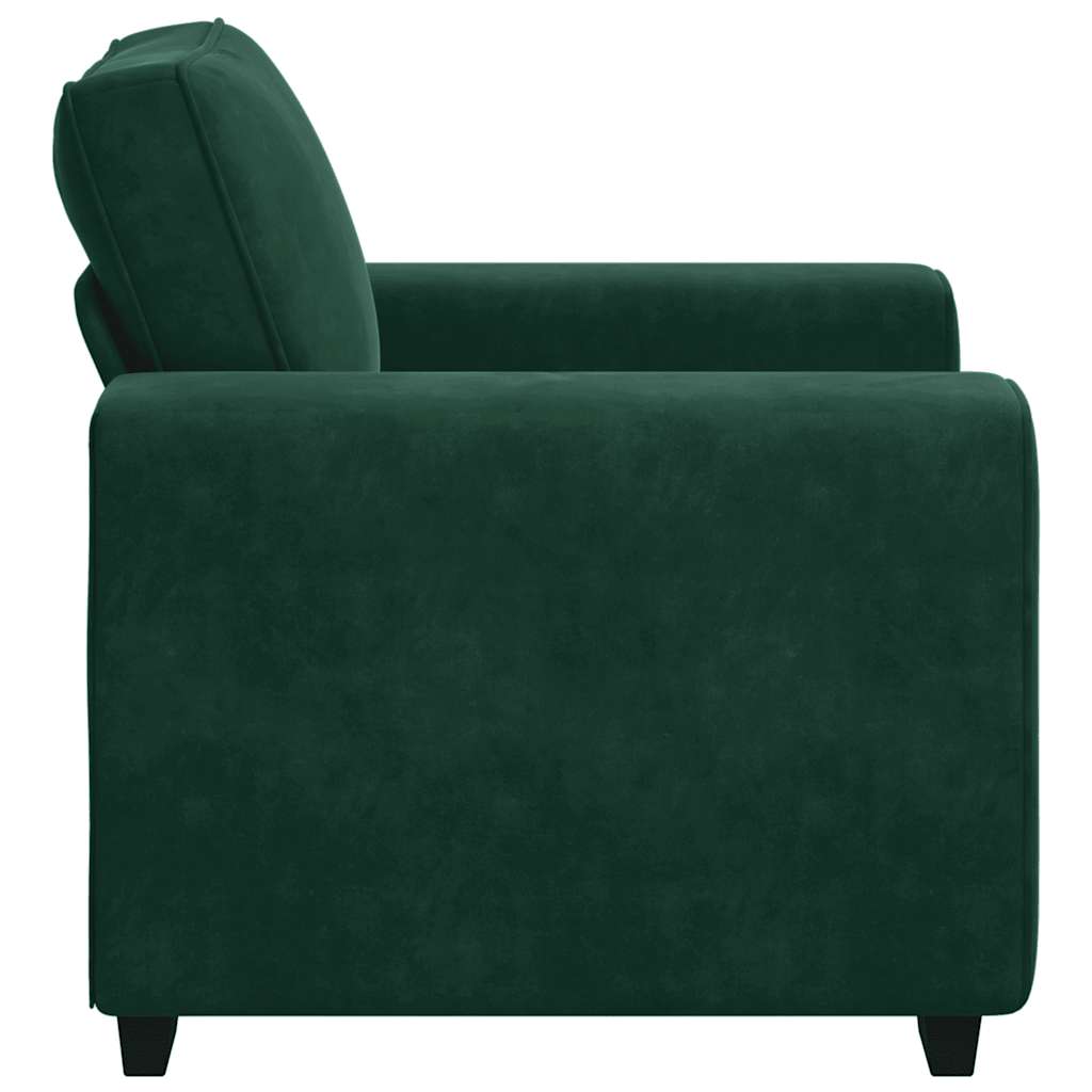 Sofa fotelja tamnozelena 100x77x82 cm baršun