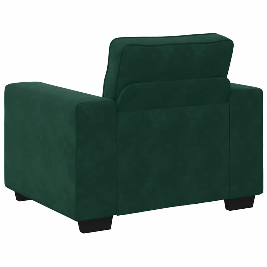 Sofa fotelja tamnozelena 100x77x82 cm baršun