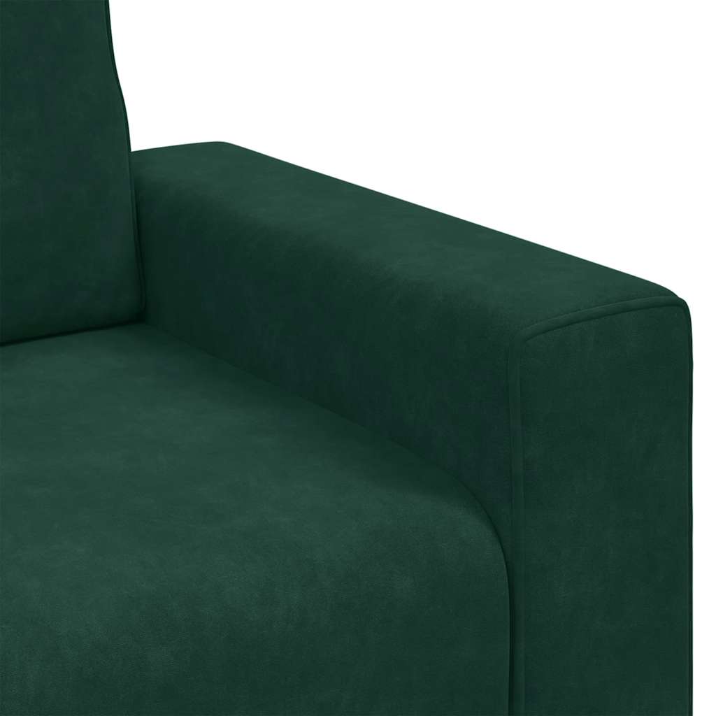 Sofa fotelja tamnozelena 100x77x82 cm baršun