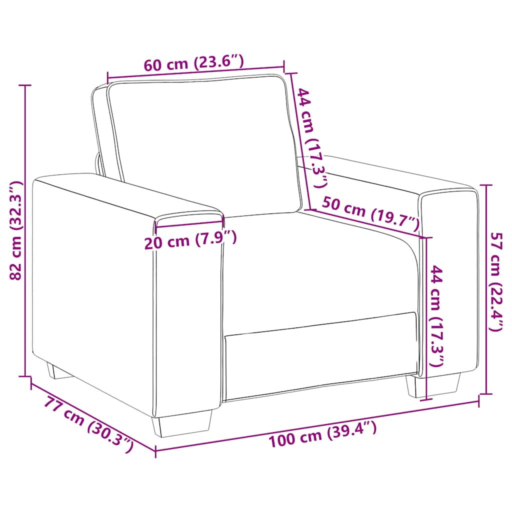 Sofa fotelja tamnozelena 100x77x82 cm baršun