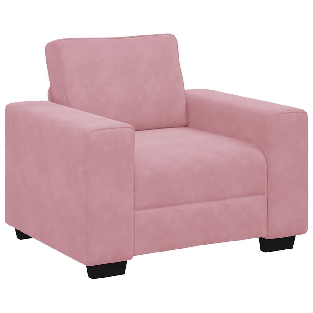 Sofa fotelja roza 100x77x82 cm baršun