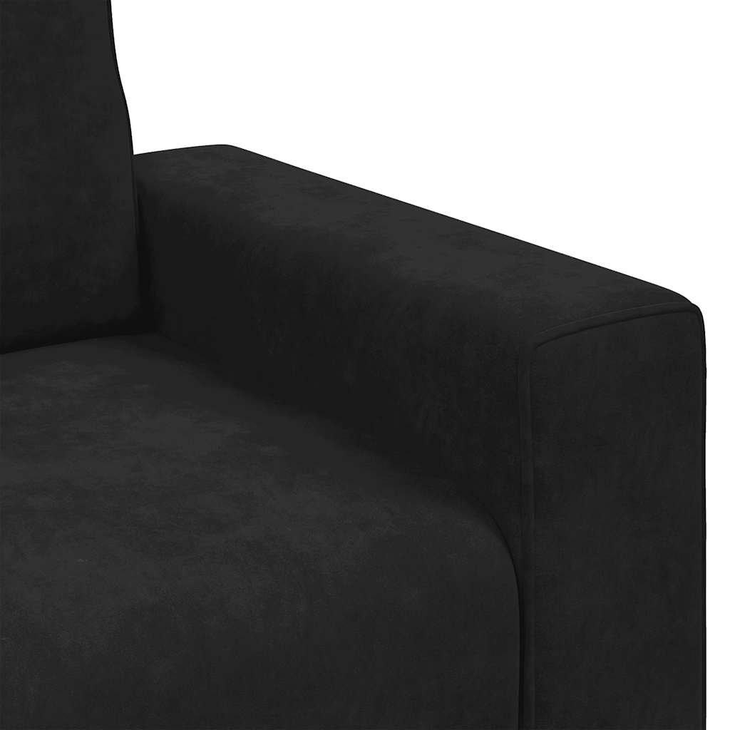 Sofa fotelja crna 100x77x82 cm baršun