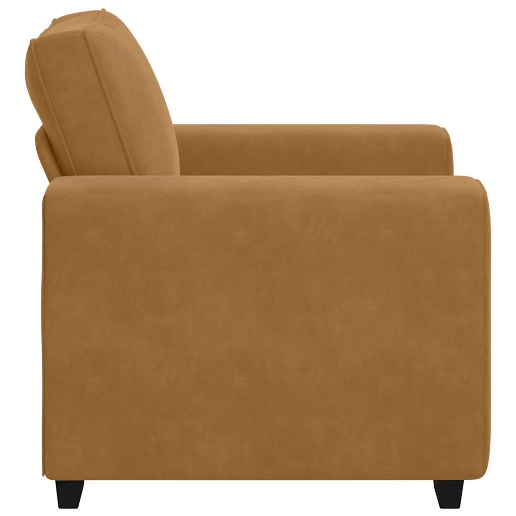 Sofa fotelja smeđa 100x77x82 cm baršun