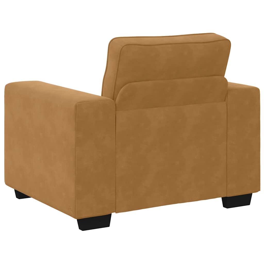 Sofa fotelja smeđa 100x77x82 cm baršun
