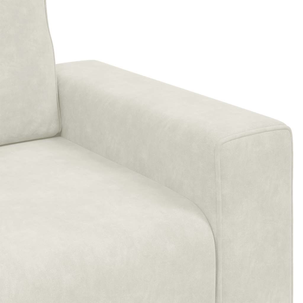 Sofa fotelja krem 100x77x82 cm baršunasta