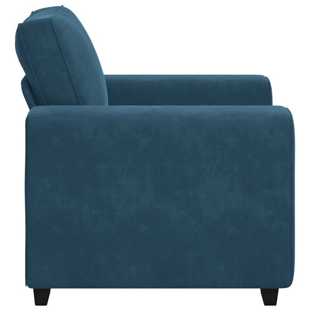 Sofa fotelja plava 100x77x82 cm baršun