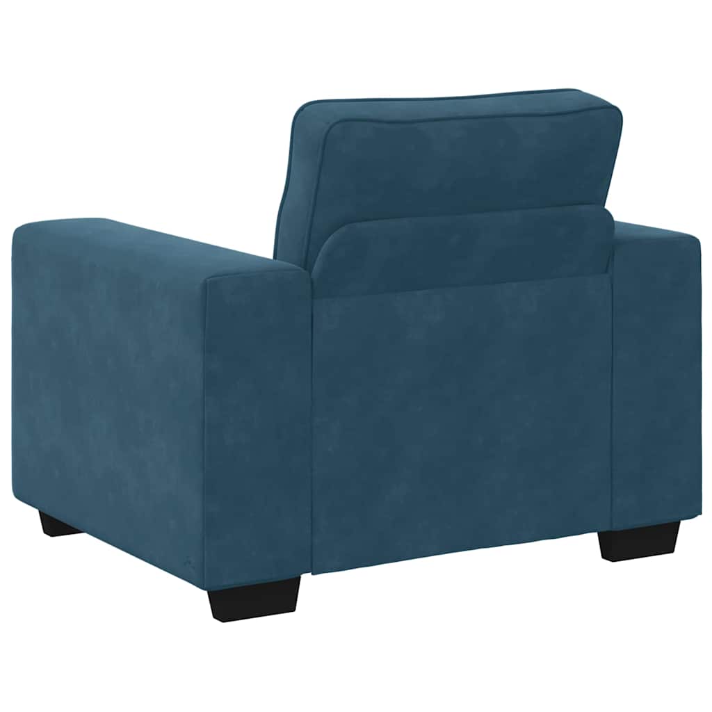 Sofa fotelja plava 100x77x82 cm baršun